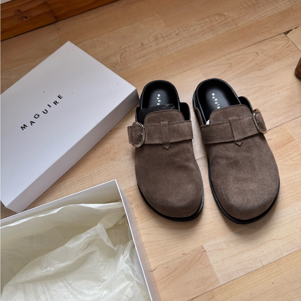 Maguire Brown Suede Slip-On Loafers